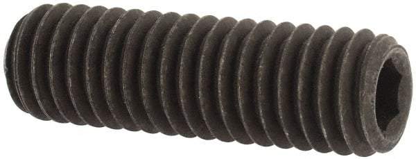 Value Collection - 3/8-16 UNC, 1-1/4" OAL, Cup Point Set Screw - Grade 8 Alloy Steel, 3/16" Key - Apex Tool & Supply