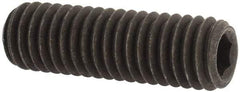 Value Collection - 3/8-16 UNC, 1-1/4" OAL, Cup Point Set Screw - Grade 8 Alloy Steel, 3/16" Key - Apex Tool & Supply