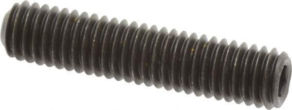 Value Collection - 3/8-16 UNC, 1-3/4" OAL, Cup Point Set Screw - Grade 8 Alloy Steel, 3/16" Key - Apex Tool & Supply
