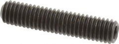 Value Collection - 3/8-16 UNC, 1-3/4" OAL, Cup Point Set Screw - Grade 8 Alloy Steel, 3/16" Key - Apex Tool & Supply