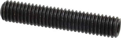 Value Collection - 3/8-16 UNC, 2" OAL, Cup Point Set Screw - Grade 8 Alloy Steel, 3/16" Key - Apex Tool & Supply