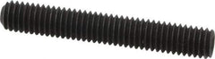 Value Collection - 3/8-16 UNC, 2-1/2" OAL, Cup Point Set Screw - Grade 8 Alloy Steel, 3/16" Key - Apex Tool & Supply