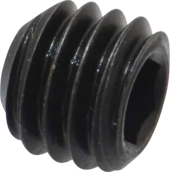 Value Collection - 7/16-14 UNC, 3/8" OAL, Cup Point Set Screw - Grade 8 Alloy Steel, 7/32" Key - Apex Tool & Supply