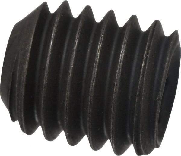 Value Collection - 7/16-14 UNC, 1/2" OAL, Cup Point Set Screw - Grade 8 Alloy Steel, 7/32" Key - Apex Tool & Supply