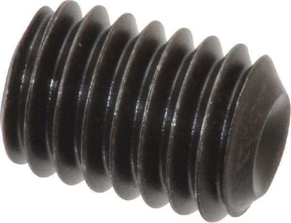 Value Collection - 7/16-14 UNC, 5/8" OAL, Cup Point Set Screw - Grade 8 Alloy Steel, 7/32" Key - Apex Tool & Supply