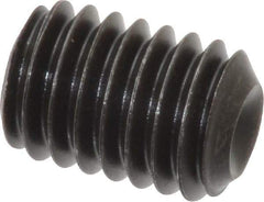 Value Collection - 7/16-14 UNC, 5/8" OAL, Cup Point Set Screw - Grade 8 Alloy Steel, 7/32" Key - Apex Tool & Supply