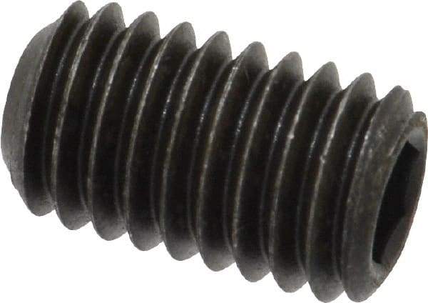 Value Collection - 7/16-14 UNC, 3/4" OAL, Cup Point Set Screw - Grade 8 Alloy Steel, 7/32" Key - Apex Tool & Supply