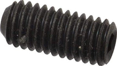 Value Collection - 7/16-14 UNC, 1" OAL, Cup Point Set Screw - Grade 8 Alloy Steel, 7/32" Key - Apex Tool & Supply