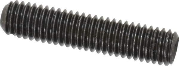 Value Collection - 7/16-14 UNC, 2" OAL, Cup Point Set Screw - Grade 8 Alloy Steel, 7/32" Key - Apex Tool & Supply