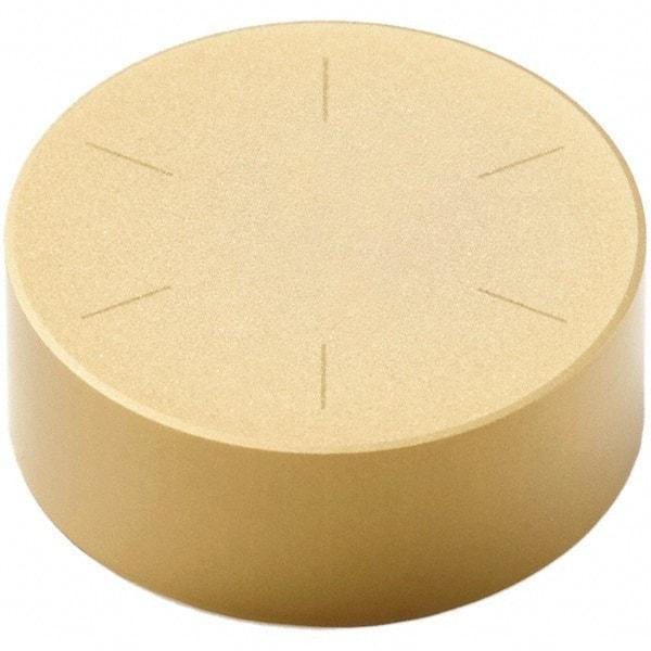 Seco - RNMN32 Grade CBN300P PCBN Turning Insert - TiAlN/TiN Finish, Round, 3/8" Inscr Circle, 1/8" Thick - Apex Tool & Supply