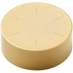 Seco - RNMN43 Grade CBN300P PCBN Turning Insert - TiAlN/TiN Finish, Round, 1/2" Inscr Circle, 3/16" Thick - Apex Tool & Supply