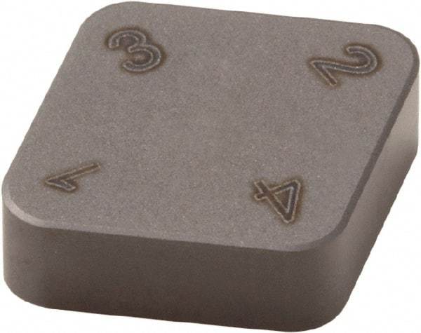 Seco - CNMN324 Grade CBN300 PCBN Turning Insert - Uncoated, 80° Diamond, 3/8" Inscr Circle, 1/8" Thick, 1/16" Corner Radius - Apex Tool & Supply