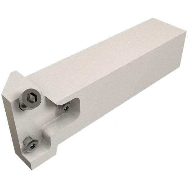 Iscar - GHA, External, Left Hand, 25.5mm Max Depth of Cut, Indexable Grooving Tool Holder - 25mm Shank Height, 25mm Shank Width, 124.5mm OAL - Apex Tool & Supply