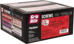 Value Collection - #6, 1-1/4" OAL, Phillips Drive Bugle Head, Steel Drywall Screws - Black Phosphate Finish, Grade 1018 - Apex Tool & Supply