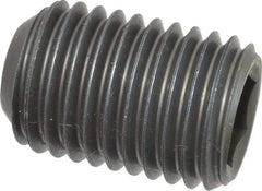 Value Collection - 1-8 UNC, 1-1/2" OAL, Cup Point Set Screw - Grade 8 Alloy Steel, 9/16" Key - Apex Tool & Supply