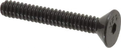 Value Collection - #4-40 UNC Hex Socket Drive, 82° Flat Screw - Alloy Steel, Black Oxide Finish, Fully Threaded, 3/4" OAL - Apex Tool & Supply