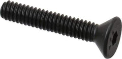 Value Collection - #5-40 UNC Hex Socket Drive, 82° Flat Screw - Alloy Steel, Black Oxide Finish, Fully Threaded, 3/4" OAL - Apex Tool & Supply