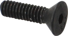Value Collection - #8-32 UNC Hex Socket Drive, 82° Flat Screw - Alloy Steel, Black Oxide Finish, Fully Threaded, 5/8" OAL - Apex Tool & Supply