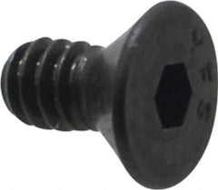 Value Collection - #10-24 UNC Hex Socket Drive, 82° Flat Screw - Alloy Steel, Black Oxide Finish, Fully Threaded, 3/8" OAL - Apex Tool & Supply