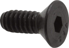 Value Collection - #10-24 UNC Hex Socket Drive, 82° Flat Screw - Alloy Steel, Black Oxide Finish, Fully Threaded, 1/2" OAL - Apex Tool & Supply