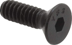 Value Collection - #10-24 UNC Hex Socket Drive, 82° Flat Screw - Alloy Steel, Black Oxide Finish, Fully Threaded, 5/8" OAL - Apex Tool & Supply