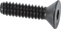 Value Collection - #10-24 UNC Hex Socket Drive, 82° Flat Screw - Alloy Steel, Black Oxide Finish, Fully Threaded, 3/4" OAL - Apex Tool & Supply