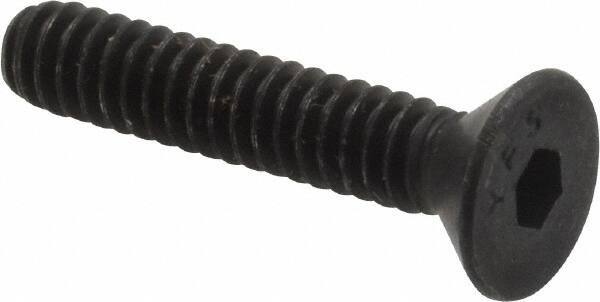 Value Collection - #10-24 UNC Hex Socket Drive, 82° Flat Screw - Alloy Steel, Black Oxide Finish, Fully Threaded, 1" OAL - Apex Tool & Supply