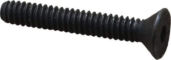 Value Collection - #10-24 UNC Hex Socket Drive, 82° Flat Screw - Alloy Steel, Black Oxide Finish, Fully Threaded, 1-1/4" OAL - Apex Tool & Supply