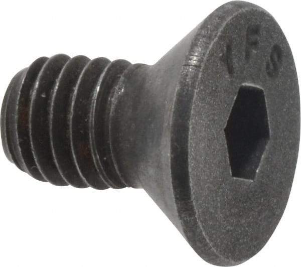 Value Collection - #10-32 UNF Hex Socket Drive, 82° Flat Screw - Alloy Steel, Black Oxide Finish, Fully Threaded, 3/8" OAL - Apex Tool & Supply