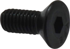 Value Collection - #10-32 UNF Hex Socket Drive, 82° Flat Screw - Alloy Steel, Black Oxide Finish, Fully Threaded, 1/2" OAL - Apex Tool & Supply