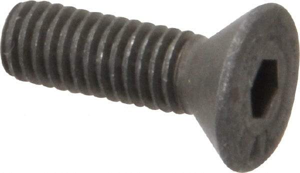 Value Collection - #10-32 UNF Hex Socket Drive, 82° Flat Screw - Alloy Steel, Black Oxide Finish, Fully Threaded, 5/8" OAL - Apex Tool & Supply