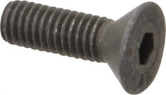 Value Collection - #10-32 UNF Hex Socket Drive, 82° Flat Screw - Alloy Steel, Black Oxide Finish, Fully Threaded, 5/8" OAL - Apex Tool & Supply