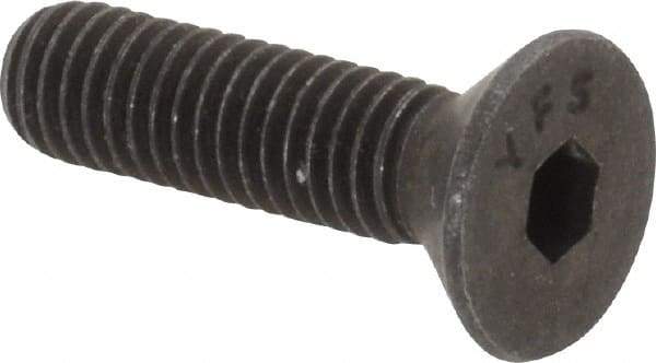 Value Collection - #10-32 UNF Hex Socket Drive, 82° Flat Screw - Alloy Steel, Black Oxide Finish, Fully Threaded, 3/4" OAL - Apex Tool & Supply