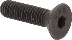 Value Collection - #10-32 UNF Hex Socket Drive, 82° Flat Screw - Alloy Steel, Black Oxide Finish, Fully Threaded, 3/4" OAL - Apex Tool & Supply