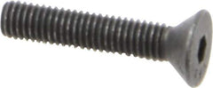 Value Collection - #10-32 UNF Hex Socket Drive, 82° Flat Screw - Alloy Steel, Black Oxide Finish, Fully Threaded, 1" OAL - Apex Tool & Supply