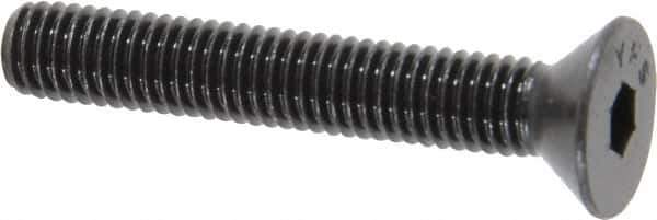 Value Collection - #10-32 UNF Hex Socket Drive, 82° Flat Screw - Alloy Steel, Black Oxide Finish, Fully Threaded, 1-1/4" OAL - Apex Tool & Supply