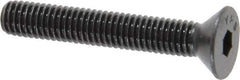 Value Collection - #10-32 UNF Hex Socket Drive, 82° Flat Screw - Alloy Steel, Black Oxide Finish, Fully Threaded, 1-1/4" OAL - Apex Tool & Supply