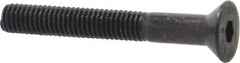 Value Collection - #10-32 UNF Hex Socket Drive, 82° Flat Screw - Alloy Steel, Black Oxide Finish, Partially Threaded, 1-1/2" OAL - Apex Tool & Supply
