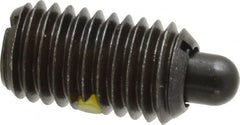 Gibraltar - 5/8-11, 1-1/8" Thread Length, 5/16" Plunger Projection, Steel Threaded Spring Plunger - Apex Tool & Supply
