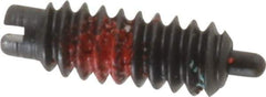 Gibraltar - 6-32, 3/8" Thread Length, 1/16" Plunger Projection, Steel Threaded Spring Plunger - 0.046" Max Plunger Diam, 0.5 Lb Init End Force, 3.5 Lb Final End Force - Apex Tool & Supply