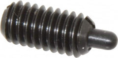 Gibraltar - 5/16-18, 5/8" Thread Length, 3/16" Plunger Projection, Steel Threaded Spring Plunger - Apex Tool & Supply