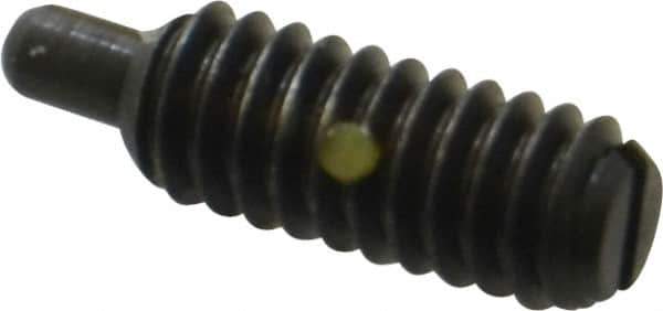 Gibraltar - 1/4-20, 5/8" Thread Length, 3/16" Plunger Projection, Steel Threaded Spring Plunger - 0.119" Max Plunger Diam, 0.3 Lb Init End Force, 3.5 Lb Final End Force - Apex Tool & Supply