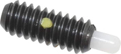 Gibraltar - 1/4-20, 5/8" Thread Length, 3/16" Plunger Projection, Steel Threaded Spring Plunger - 0.119" Max Plunger Diam, 0.5 Lb Init End Force, 6 Lb Final End Force - Apex Tool & Supply