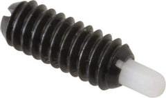 Gibraltar - 1/4-20, 5/8" Thread Length, 3/16" Plunger Projection, Steel Threaded Spring Plunger - 0.119" Max Plunger Diam, 0.5 Lb Init End Force, 6 Lb Final End Force - Apex Tool & Supply