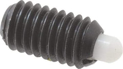 Gibraltar - 3/8-16, 11/16" Thread Length, 3/16" Plunger Projection, Steel Threaded Spring Plunger - 0.186" Max Plunger Diam, 1 Lb Init End Force, 12 Lb Final End Force - Apex Tool & Supply