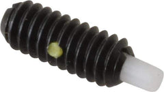 Gibraltar - 1/4-20, 5/8" Thread Length, 3/16" Plunger Projection, Steel Threaded Spring Plunger - 0.119" Max Plunger Diam, 0.3 Lb Init End Force, 3.5 Lb Final End Force - Apex Tool & Supply