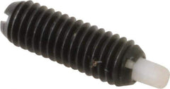 Gibraltar - 10-32, 9/16" Thread Length, 1/8" Plunger Projection, Steel Threaded Spring Plunger - 0.093" Max Plunger Diam, 0.3 Lb Init End Force, 3 Lb Final End Force - Apex Tool & Supply
