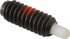 Gibraltar - 1/4-20, 5/8" Thread Length, 3/16" Plunger Projection, Steel Threaded Spring Plunger - 0.119" Max Plunger Diam, 0.3 Lb Init End Force, 3.5 Lb Final End Force - Apex Tool & Supply