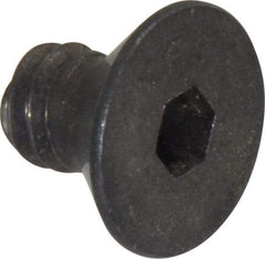 Value Collection - 1/4-20 UNC Hex Socket Drive, 82° Flat Screw - Alloy Steel, Black Oxide Finish, Fully Threaded, 3/8" OAL - Apex Tool & Supply