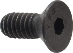 Value Collection - 1/4-20 UNC Hex Socket Drive, 82° Flat Screw - Alloy Steel, Black Oxide Finish, Fully Threaded, 5/8" OAL - Apex Tool & Supply